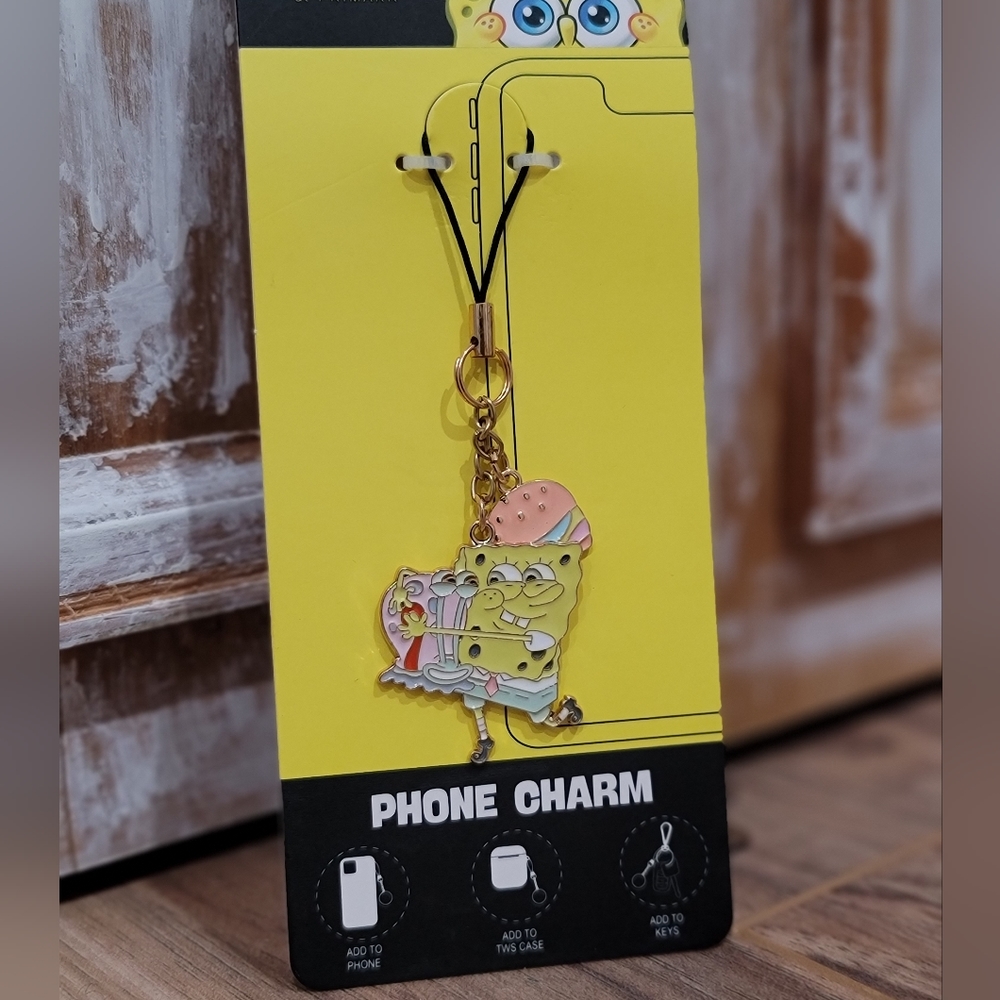 Nickelodeon SpongeBob SquarePants Charm For Phone, Airpod & Keys